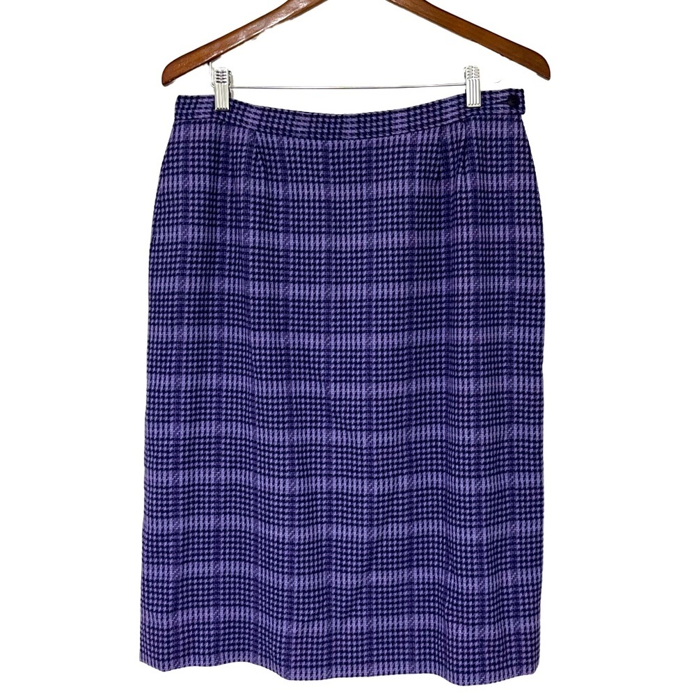 Pendleton Vintage Wool Houndstooth Skirt